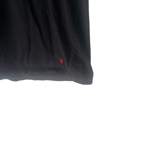Polo Ralph Lauren Men's Size Large Slim Fit Black V Neck Short Sleeve T Shirt - Picture 4 of 8